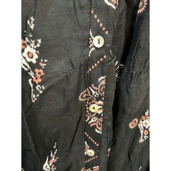 Button-Front‎ Scarf Print Maxi Dress Size XXL - Picture 6 of 7